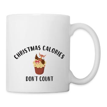 Christmas calories don't count - Mug blanc - blanc - Droite