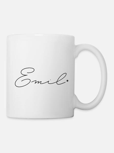 Name Emil - Tasse - Weiß