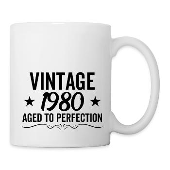 Vintage 1980 Aged To Perfection - Mug - white - Right