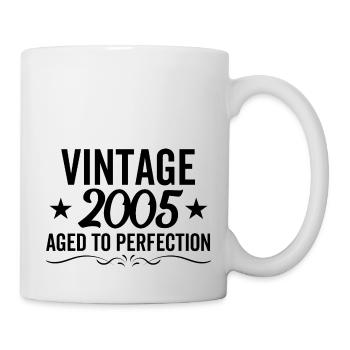 Millésime 2005 Vieilli à la perfection - Mug blanc - blanc - Droite