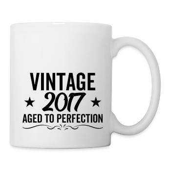 Millésime 2017 Vieilli à la perfection - Mug blanc - blanc - Droite