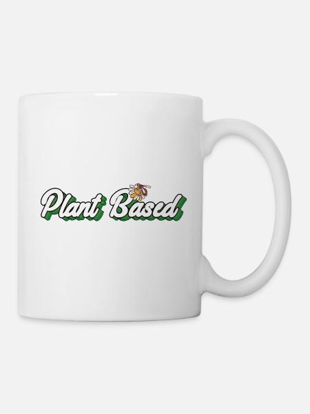 Plant Based Honigbiene - Tasse - Weiß