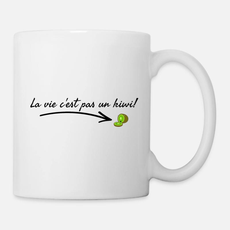 La vie c'est pas un kiwi. - Mug blanc - blanc