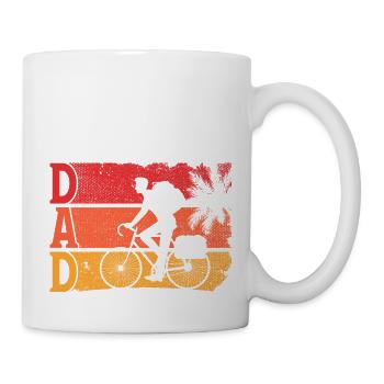 Vater Radfahrer Fahrrad Humor Mann Geschenk Radfahrer - Tasse - Weiß - Rechts