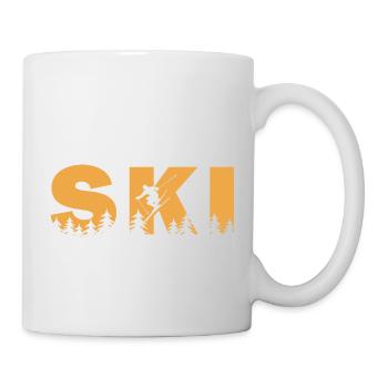 Ski. Ski Sports d’hiver - Mug blanc - blanc - Droite
