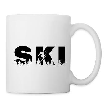 Ski. Ski Sports d’hiver - Mug blanc - blanc - Droite