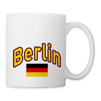 Berlin deutschland flagge - Tasse - Weiß - Rechts