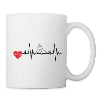 Eishockey Geschenk Wintersport Eishockeyteam - Tasse - Weiß - Rechts