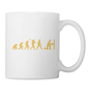 Evolution plombier - Mug blanc - blanc - Droite