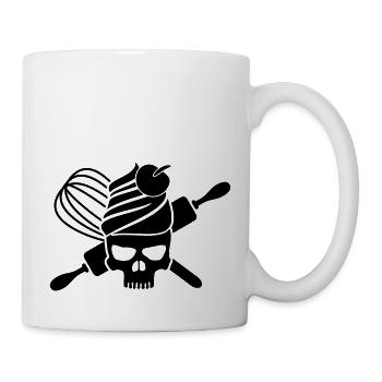 Cupcake skull - Tasse - Weiß - Rechts