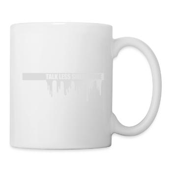 talk less smile more - Mug - white - Right
