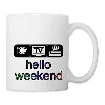 hello weekend - Mug - white - Right