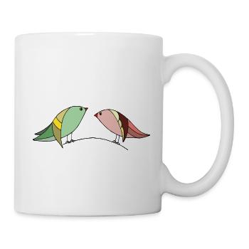 Oiseaux - Mug blanc - blanc - Droite