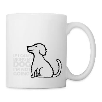 Citation Apportez mon chien - Mug blanc - blanc - Droite