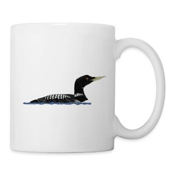 Weißschnabeltaucher - Tasse - Weiß - Rechts