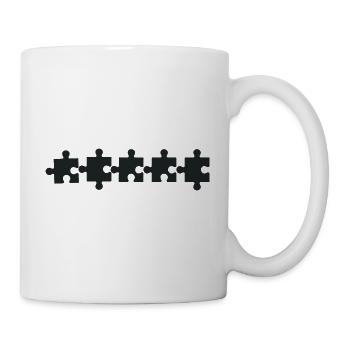 Puzzleteil - Tasse - Weiß - Rechts