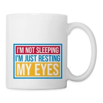 im not sleeping quote - Mug - white - Right