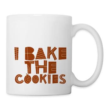 Je fais cuire les biscuits - Mug blanc - blanc - Droite