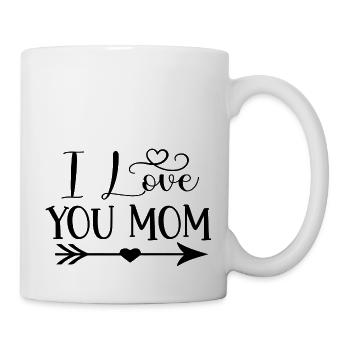 I Love You Mom - Mug - white - Right