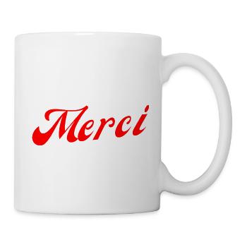Merci - Mug blanc - blanc - Droite