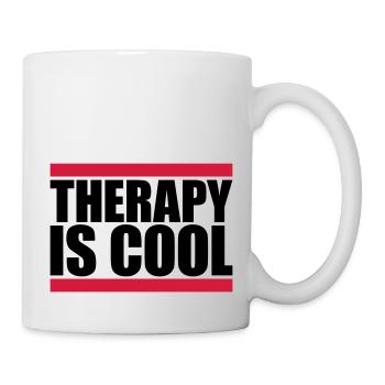 therapy is cool Quote - Mug - white - Right