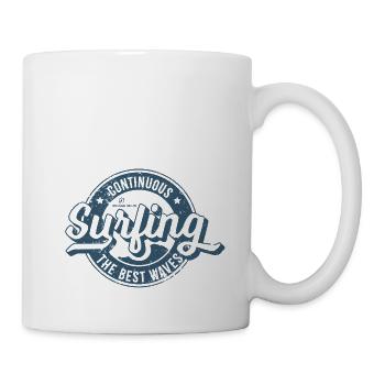 Denim Surflabel Vintaged - Tasse - Weiß - Rechts
