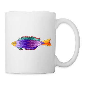 Poisson - Mug blanc - blanc - Droite