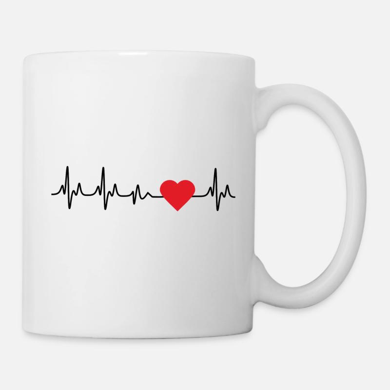 Battement - Mug blanc - blanc