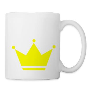 Vektor-Krone - Tasse - Weiß - Rechts