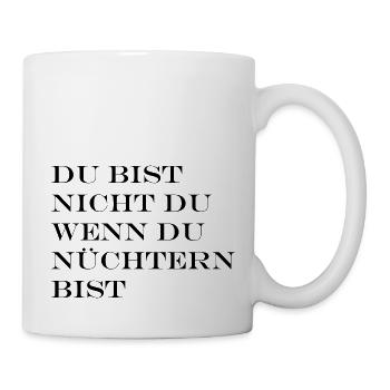 Party Malle Promille Alkohol Geschenkidee Geschenk - Tasse - Weiß - Rechts