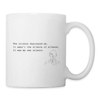 Sylvia Plath - Silence - Mug - white - Right
