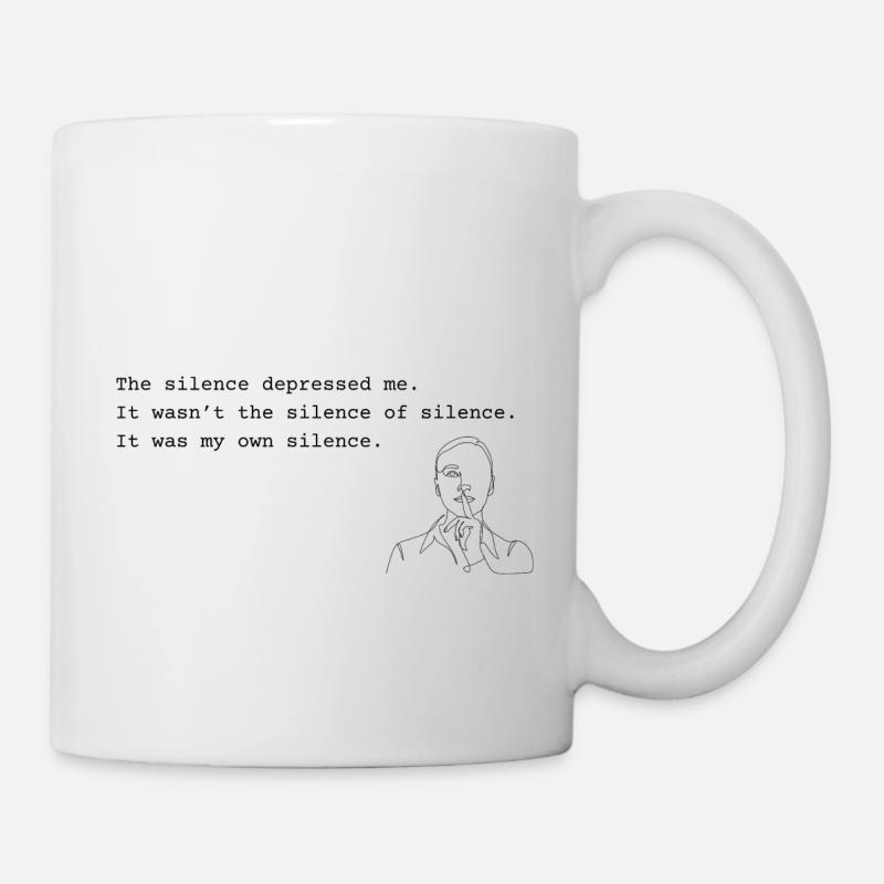 Sylvia Plath - Stille - Tasse - Weiß