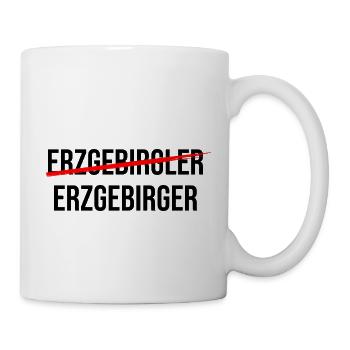Ein Echter Erzgebirger - Tasse - Weiß - Rechts