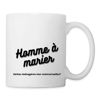 Homme à marier - tâches ménagères non contractuell - Mug blanc - blanc - Droite