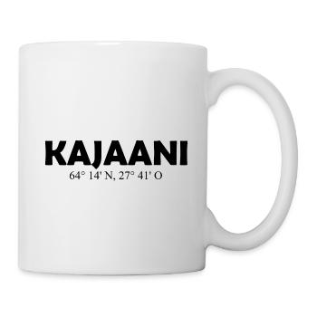 Kajaani - Finland - Coordinates Longitude Latitude - Tasse - Weiß - Rechts