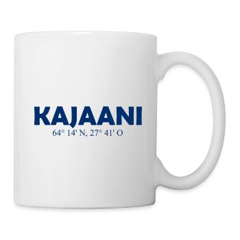 Kajaani - Finland - Coordinates Longitude Latitude - Tasse - Weiß - Rechts