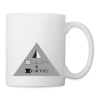 Wlack & Bhite LOGO - Tasse - Weiß - Rechts