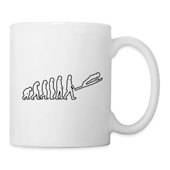 Skispringer Ski Skisprung Skifliegen Wintersport - Tasse - Weiß - Rechts