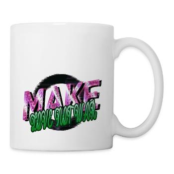 quote cool present dove of peace peace - Tasse - Weiß - Rechts