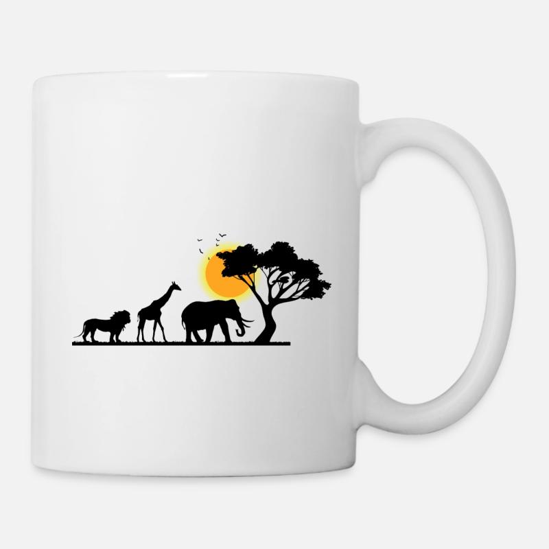 Safari Zoo Animaux Faune - Mug blanc - blanc