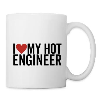 I Love My Hot Engineer - Mug - white - Right