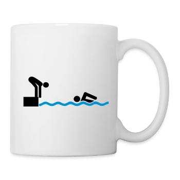 Relais natation - Mug blanc - blanc - Droite