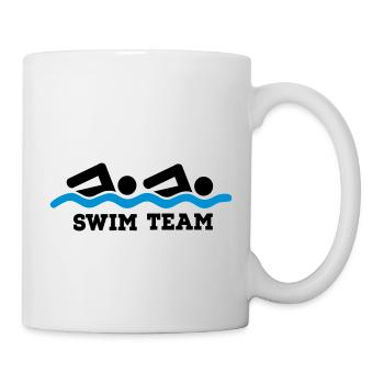 schwimmen - Tasse - Weiß - Rechts