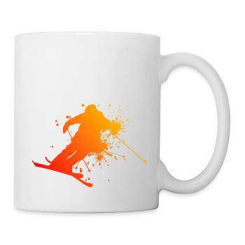 Freestyle Ski Damen Ski Freestyle Ski Jumping - Tasse - Weiß - Rechts