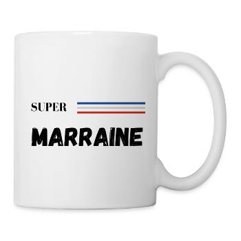 super marraine - t-shirt assorti - Mug blanc - blanc - Droite