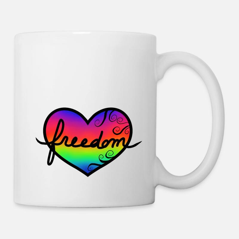 Freiheit - Tasse - Weiß