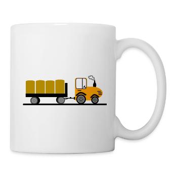 Tracteur - Mug blanc - blanc - Droite