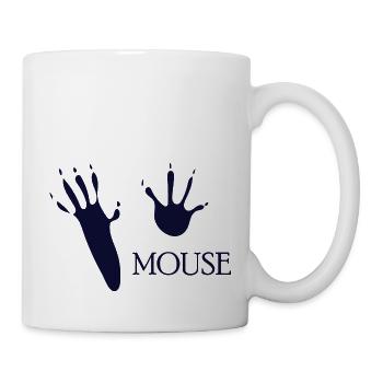 CHIEN CHAT ANIMAL Souris - Mug blanc - blanc - Droite
