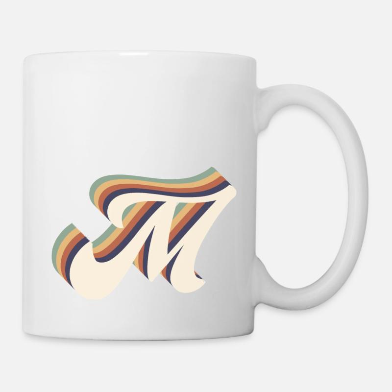 lettre m - Mug blanc - blanc