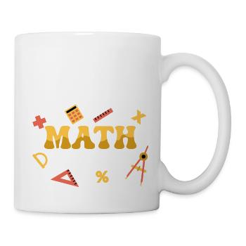 Math Teacher School Education Student - Mug - white - Right